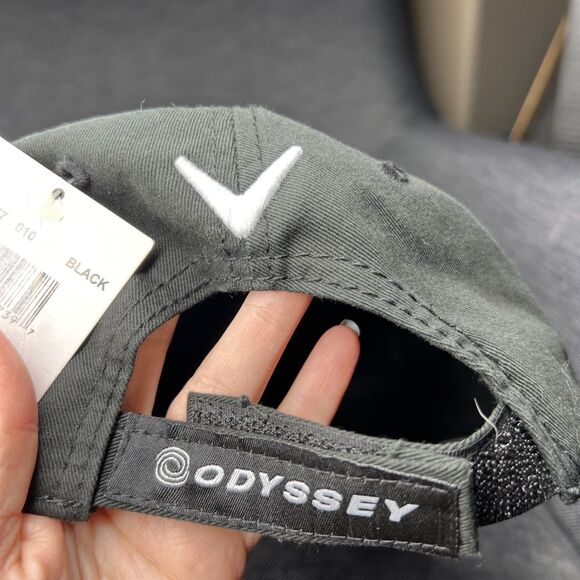 Callaway Golf NWT Black RAZR Odyssey Strapback Hat Cap - Picture 4 of 8